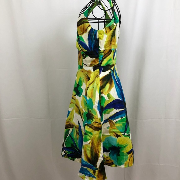 Evan-Picone  sleeveless floral print dress 4P - Picture 7 of 8